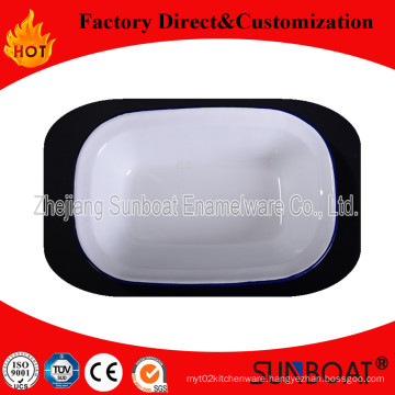 Sunboat Bakeware Kitchenware/ Kitchen Appliance Classical Style Square Plate Tray Enamel Tray Dinner Plate